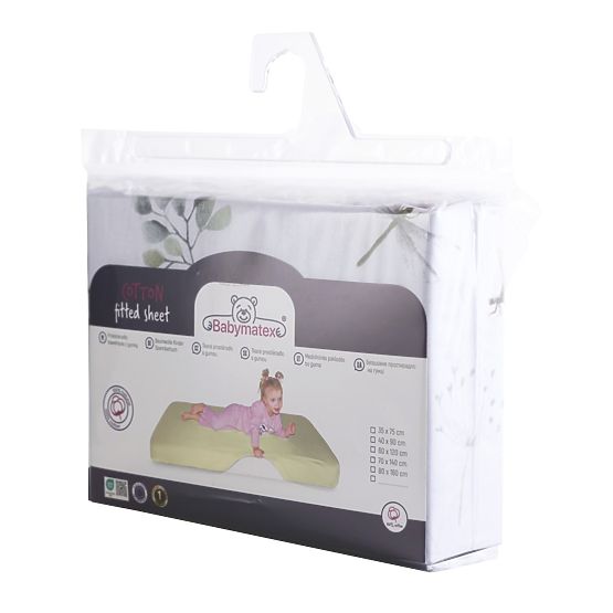 Drap-housse en coton avec élastique - Libellules (140x70 cm)