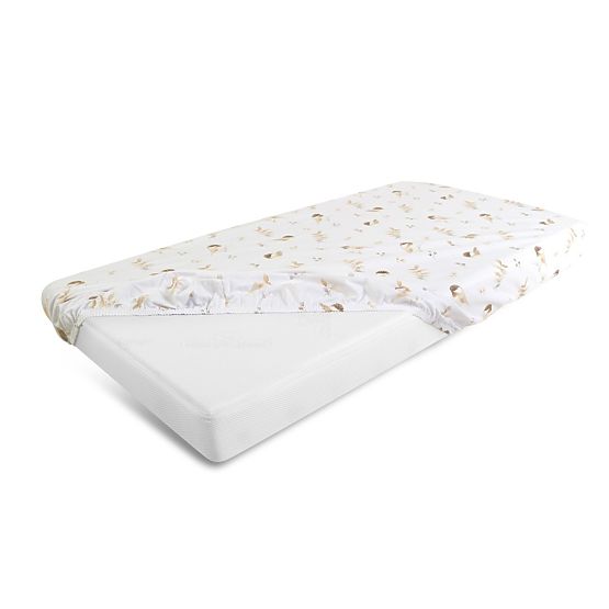 Drap-housse en coton avec élastique - Moineaux (140x70 cm)