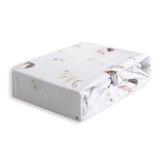 Drap-housse en coton avec élastique - Moineaux (140x70 cm)