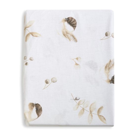 Drap-housse en coton avec élastique - Moineaux (140x70 cm)