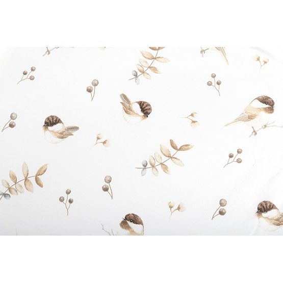 Drap-housse en coton avec élastique - Moineaux (140x70 cm)