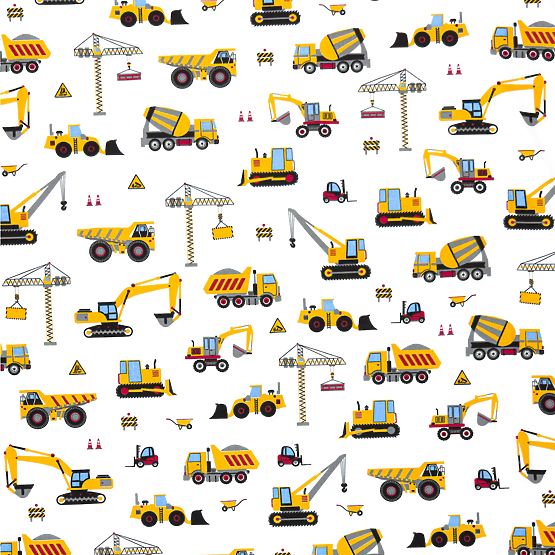 Drap-housse en coton - engins de chantier