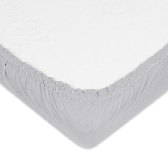 Drap mousseline 140x70 gris clair