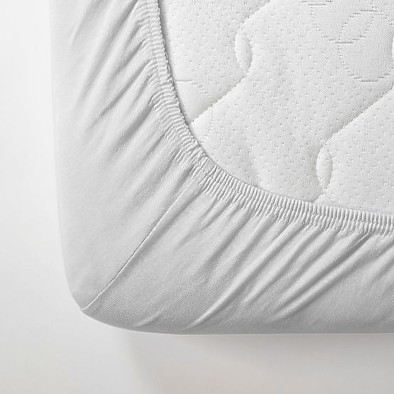 Drap plat en coton 200x80 cm - blanc