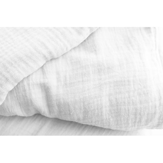 Draps mousseline 140x200 cm + 70x90 cm blanc