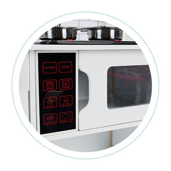 Cuisine en bois pour enfants + sons et lumières ECOTOYS