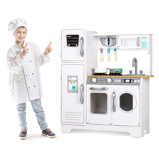 Cuisine en bois avec accessoires pour enfants ECOTOYS
