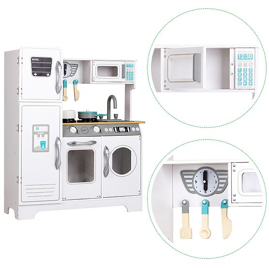 Cuisine en bois avec accessoires pour enfants ECOTOYS