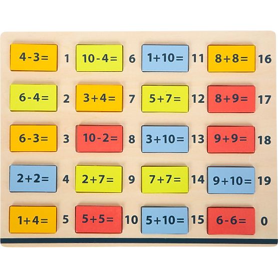 Table mathématique en bois