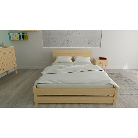 Lit en bois Max 200 x 90 cm - pin