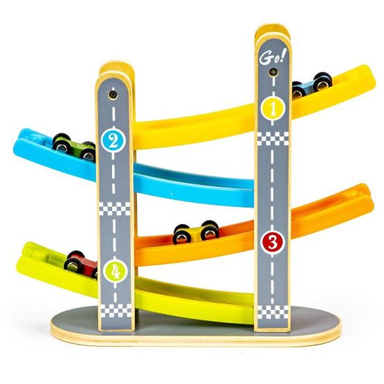 La piste de course en bois de Freddy