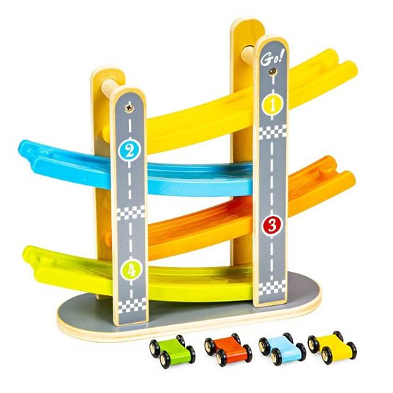 La piste de course en bois de Freddy