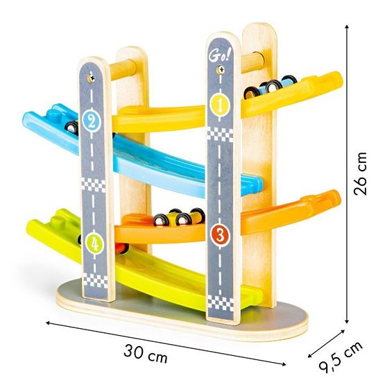 La piste de course en bois de Freddy