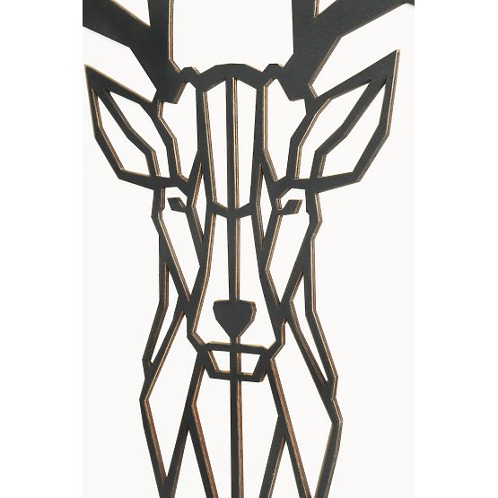 Tableau géométrique en bois - Cerf 1 - différentes couleurs Couleur: noire