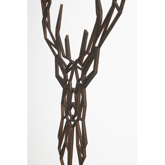 Tableau géométrique en bois - Cerf 2 - différentes couleurs Couleur: noire