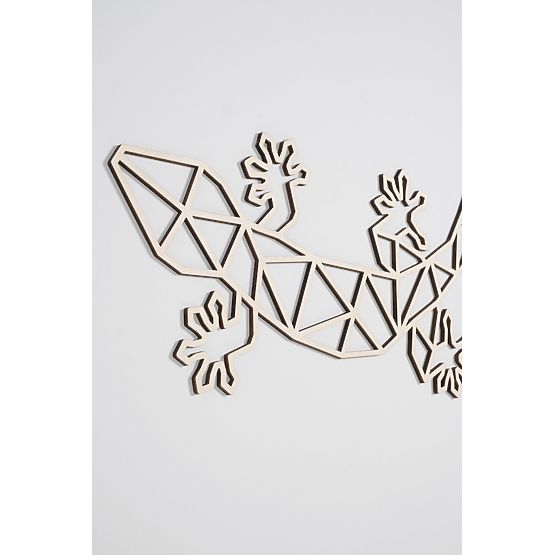 Tableau géométrique en bois - Lézard - différentes couleurs Couleur: naturel