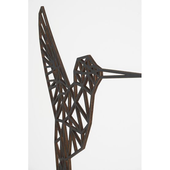 Tableau géométrique en bois - Colibri - différentes couleurs Couleur: noire