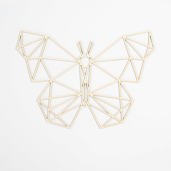 Tableau géométrique en bois - Papillon - différentes couleurs Couleur: naturel