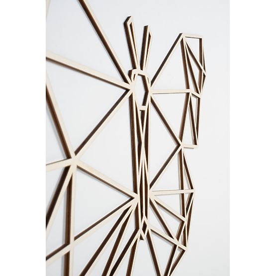 Tableau géométrique en bois - Papillon - différentes couleurs Couleur: naturel