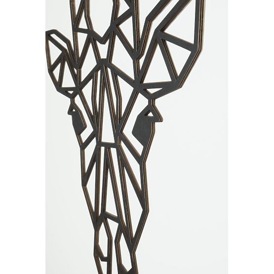 Tableau géométrique en bois - Girafe - différentes couleurs