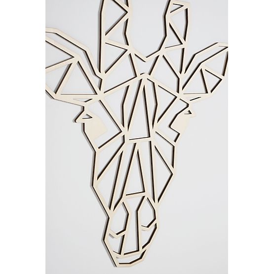 Tableau géométrique en bois - Girafe - différentes couleurs Couleur: naturel