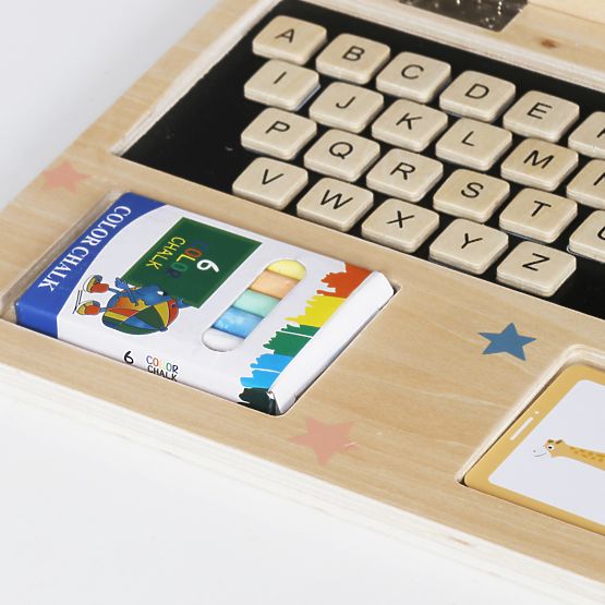 Ordinateur portable en bois - Calculio