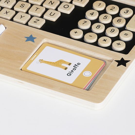 Ordinateur portable en bois - Calculio