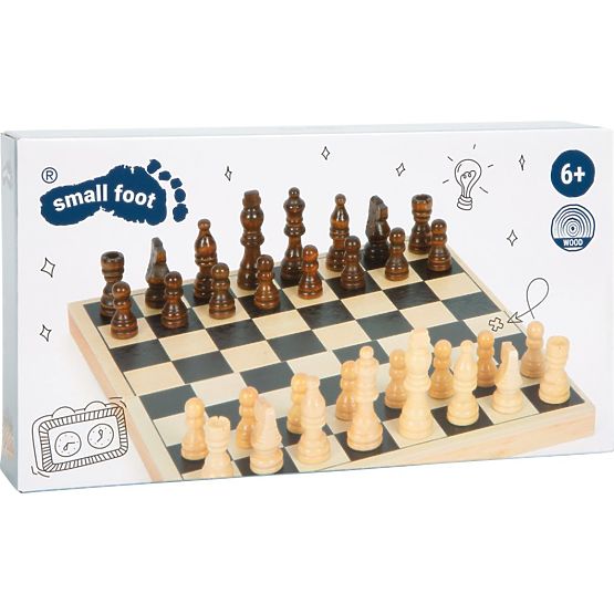 Échecs en bois jeu logique pour enfants
