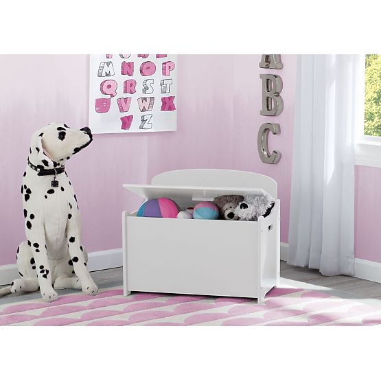 En bois coffre au trésor pour jouets - blanc