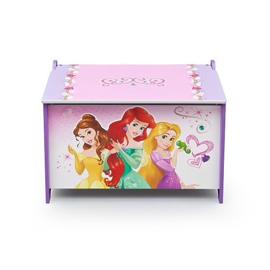 En bois coffre au trésor pour jouets Princess I