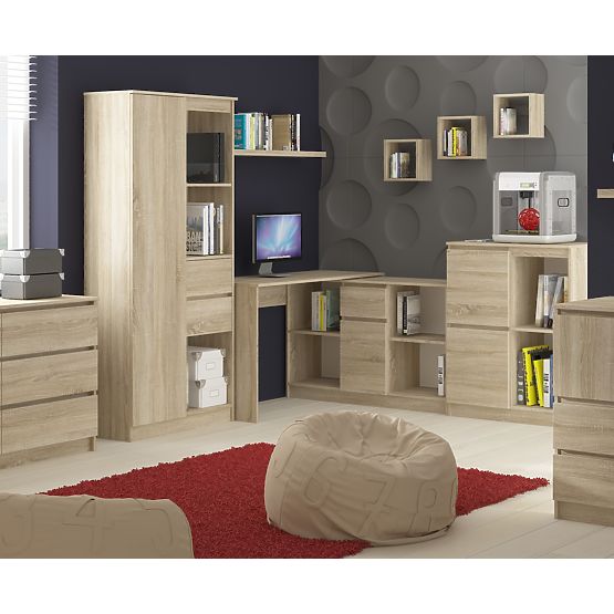 ENSEMBLE CLP B-17 COMMODE + BUREAU CHÊNE SONOMA