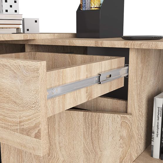 ENSEMBLE CLP B-17 COMMODE + BUREAU CHÊNE SONOMA