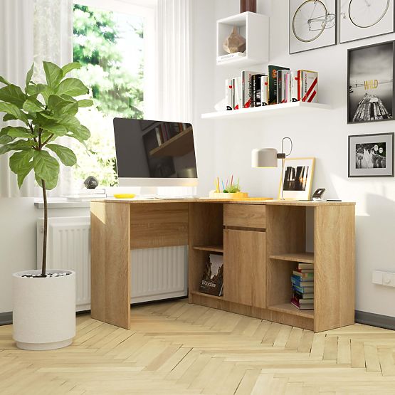 ENSEMBLE CLP B-17 COMMODE + BUREAU CHÊNE SONOMA