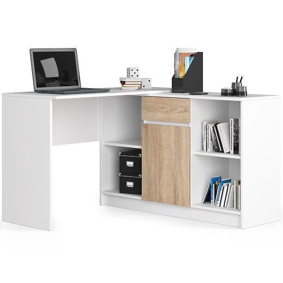 ENSEMBLE CLP B-17 COMMODE + BUREAU PK BLANC / SONOMA