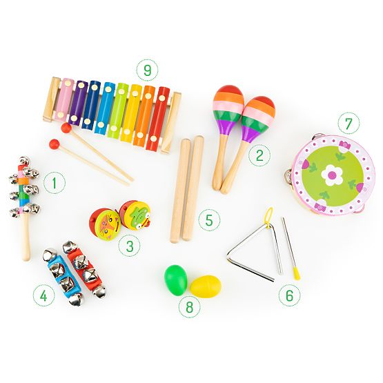 Ensemble de 14 instruments de musique
