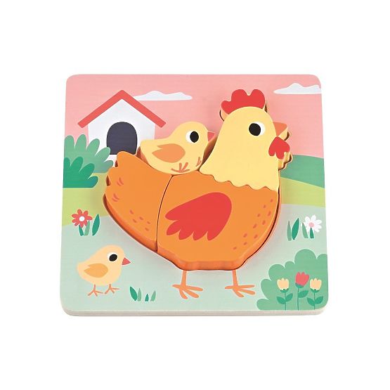 Ensemble de 4 puzzles en bois Ferme