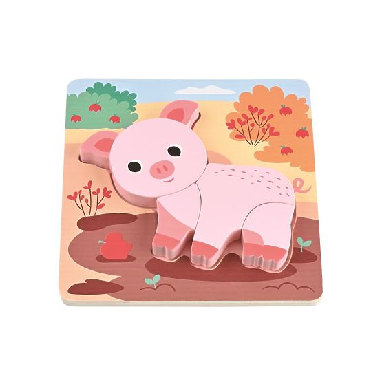 Ensemble de 4 puzzles en bois Ferme