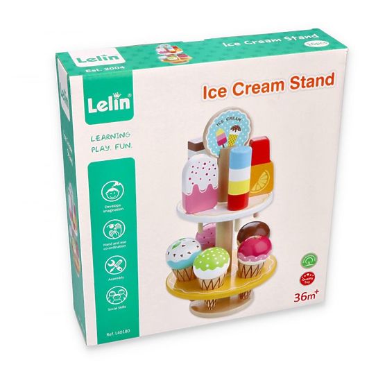 Service à glace avec support