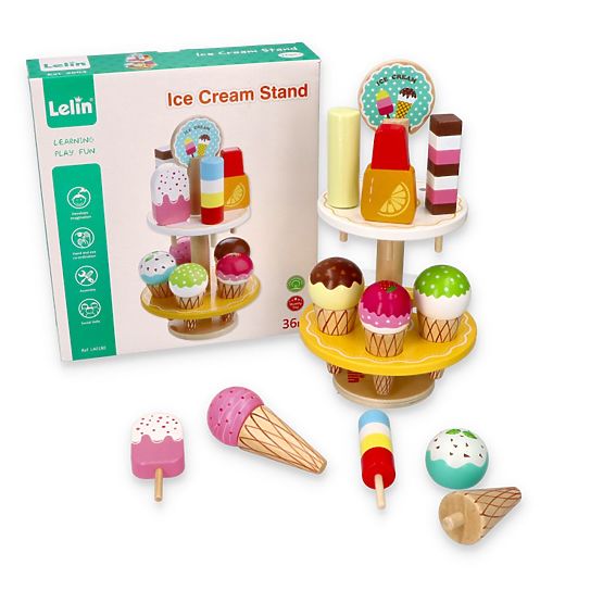 Service à glace avec support
