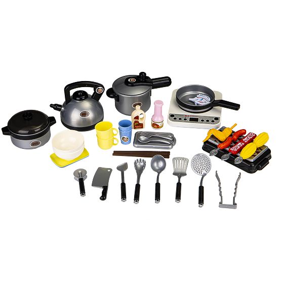 Ensemble de cuisine et barbecue 40 pièces, son LED