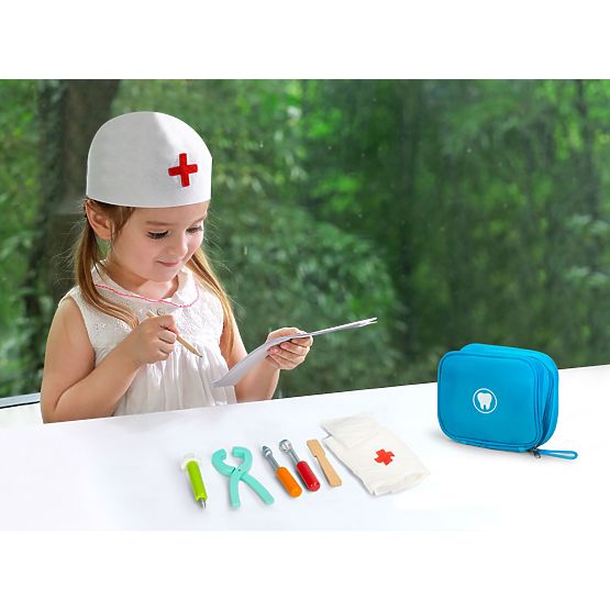 Ensemble de dentiste sac avec 7 accessoires pour enfants ECOTOYS
