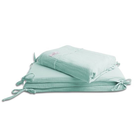 Ensemble de draps en mousseline 3 pièces Heavens - Menthe