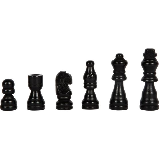 Ensemble de jeux en bois 3 en 1 - Échecs, Dames, Moulin