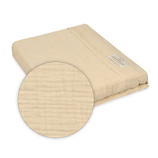 Ensemble de literie en mousseline 3 pièces Heavens - Beige