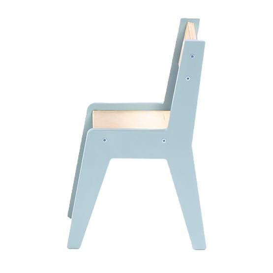 Ensemble de mobilier pour enfants table et deux chaises avec accessoires - bleu