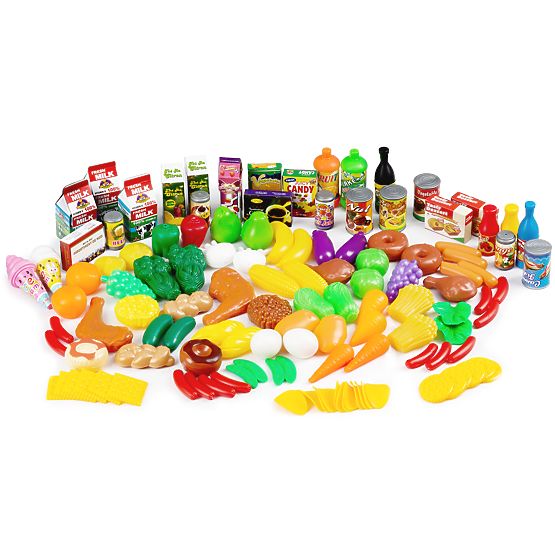 Ensemble de nourriture légumes fruits pour cuisine 120 pièces
