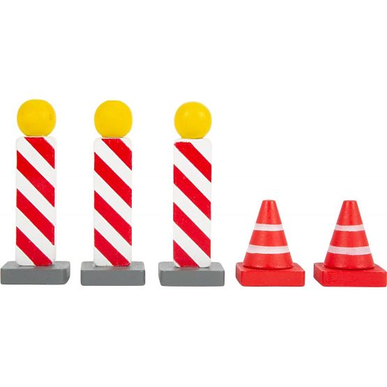 Ensemble de panneaux de signalisation en bois