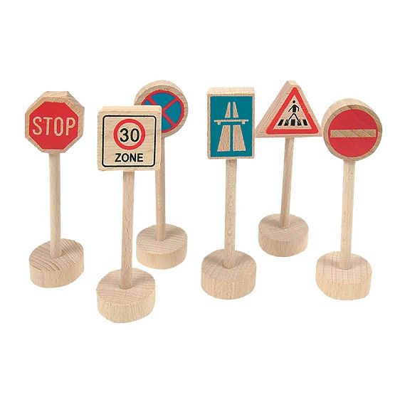 Ensemble de panneaux de signalisation WoodyLand 6 pcs