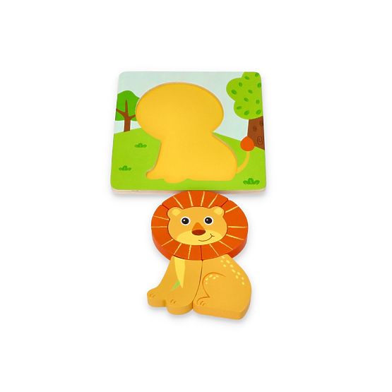 Ensemble de quatre puzzles avec des animaux