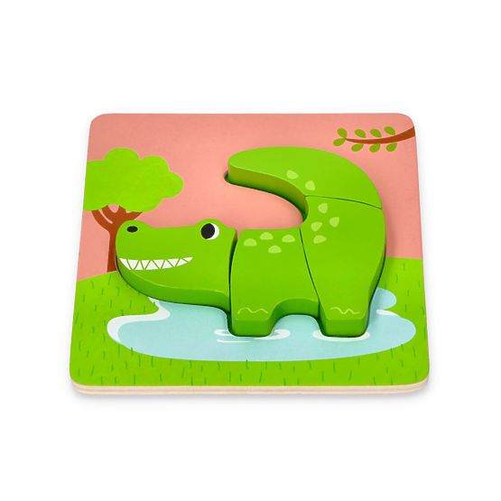Ensemble de quatre puzzles avec des animaux